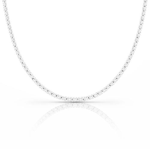 Gargantilha Riviera com Zircônias Cristal