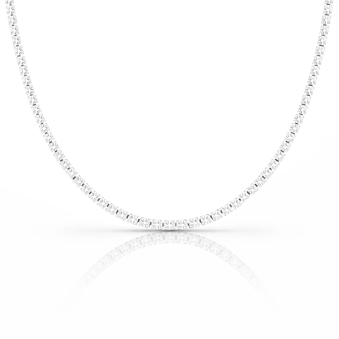 Gargantilha Riviera com Zircônias Cristal