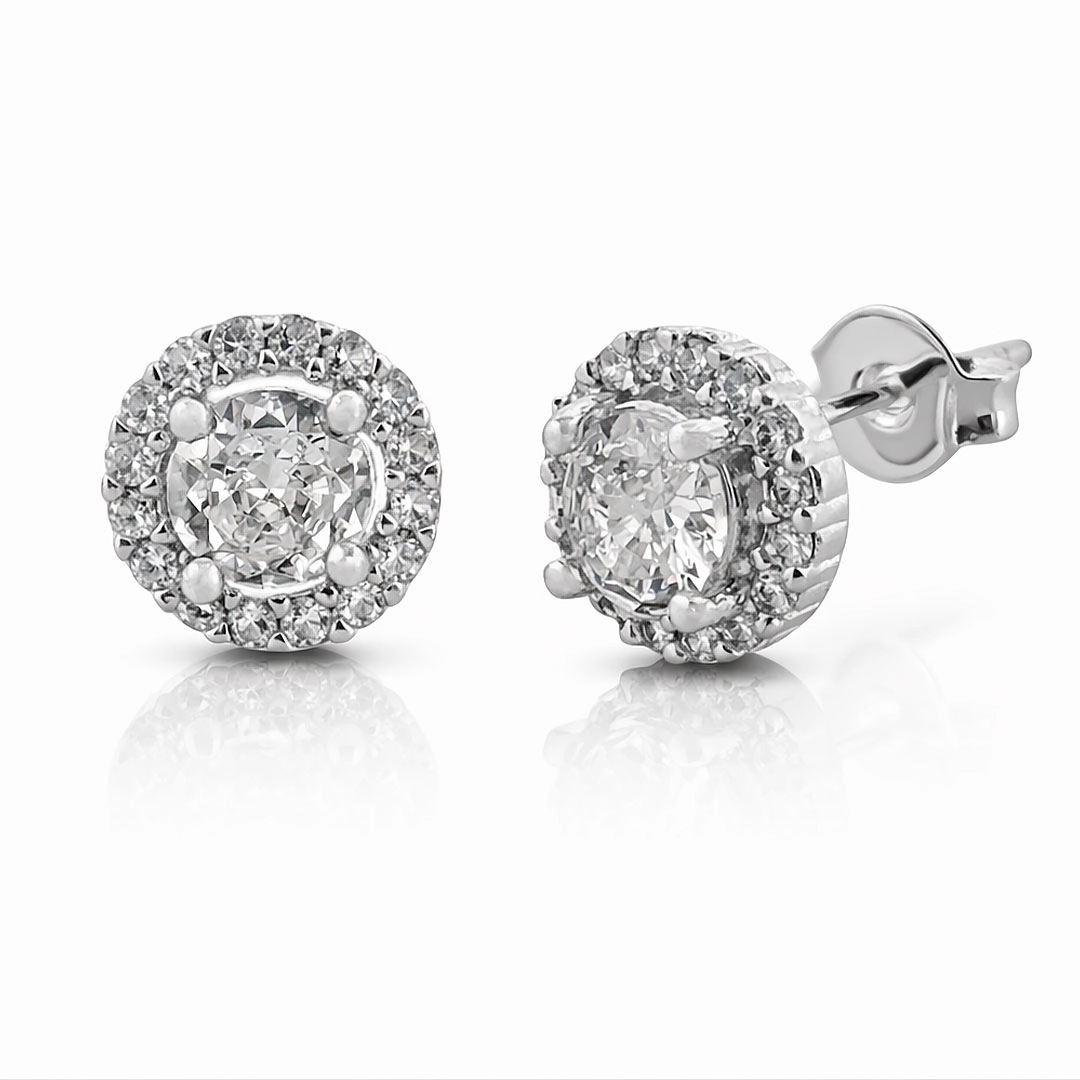 Brinco Top com Zircônia Cristal Cravejada P