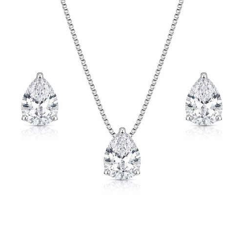 Conjunto Gota de Zircônia Cristal
