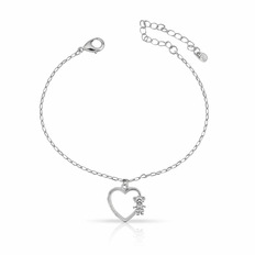 Pulseira de Coração com Menina