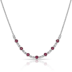 Gargantilha Tal Mãe, Tal Filha com Zircônias Rosa 41 cm