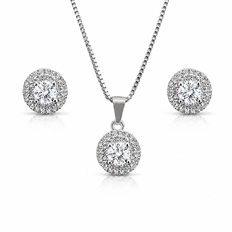 Conjunto Redondo de Zircônias Cristal