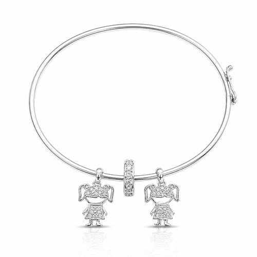 Bracelete Espelhado com Meninas