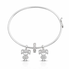 Bracelete Espelhado com Meninas