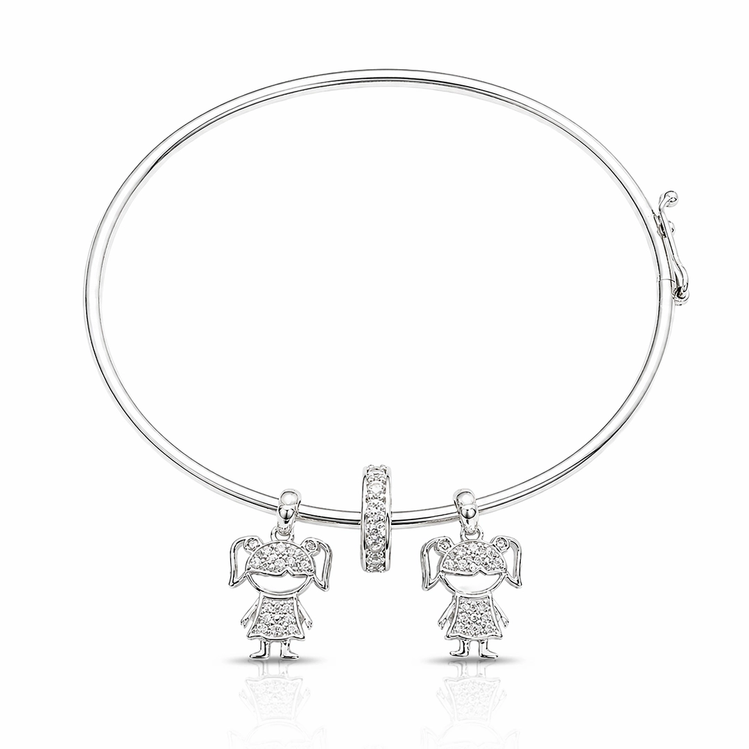 Bracelete Espelhado com Meninas