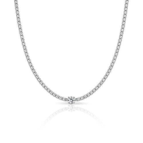 Gargantilha Choker Riviera em Zircônias Cristal