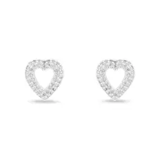 Brinco Top Coração com Zircônia Cristal