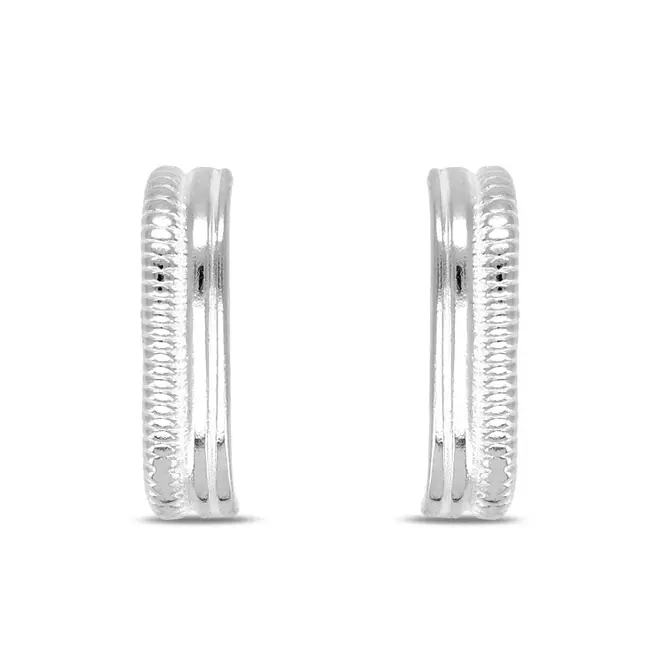 Brinco Top Retangular Trabalhado