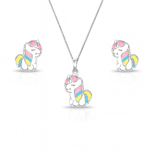 Conjunto Kids Unicórnio Esmaltado