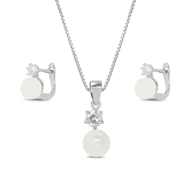 Conjunto Clássico de Pérola Biwa e Ponto Luz