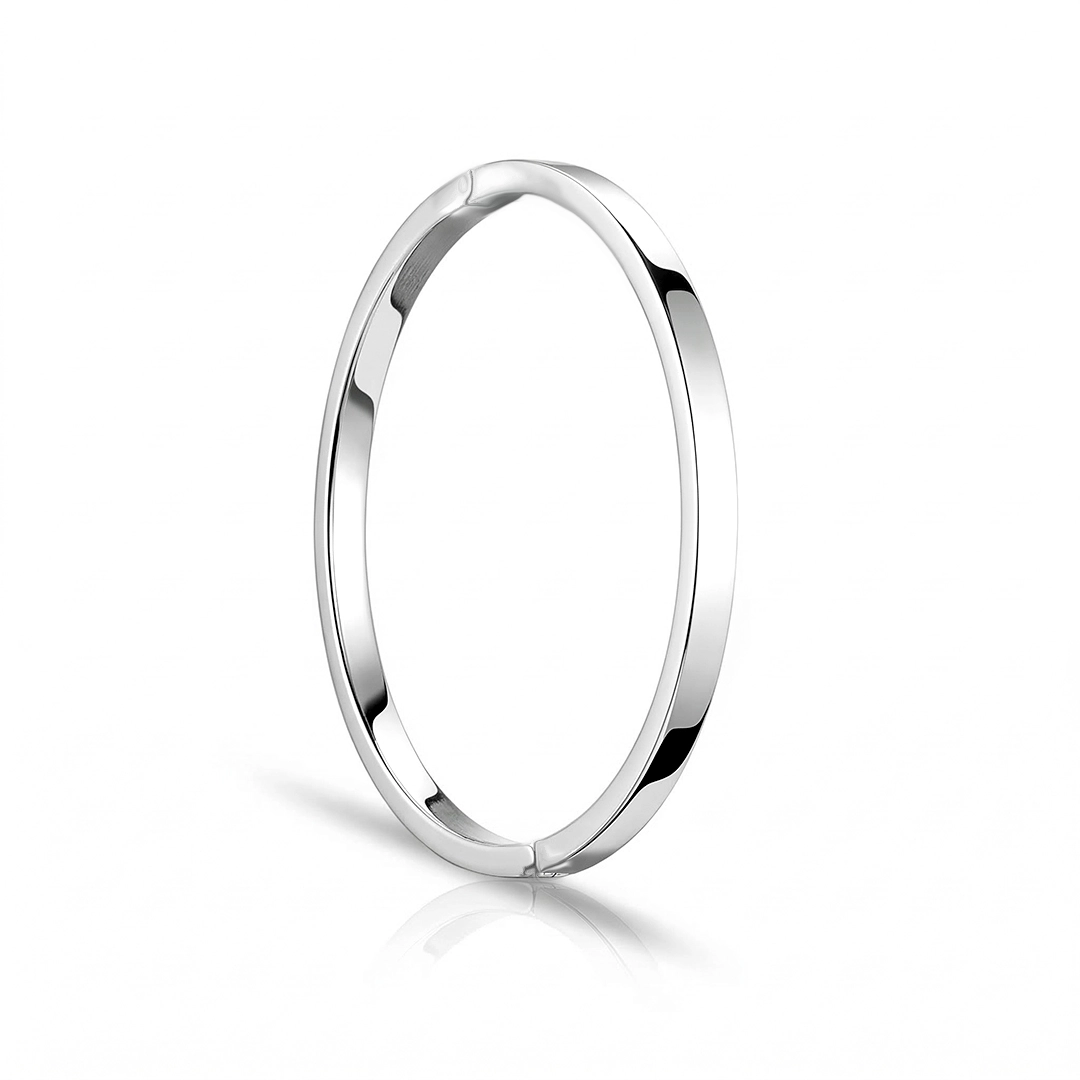 Bracelete Espelhado em Fio Quadrado