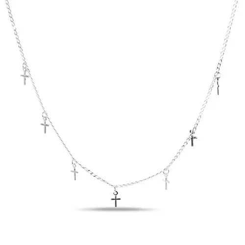 Gargantilha Choker com Berloques de Cruz