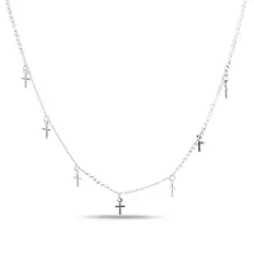 Gargantilha Choker com Berloques de Cruz