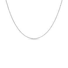 Corrente de Prata  com Esferas Diamantadas 60 cm