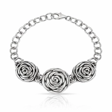 Pulseira com Flores em Eletroformação