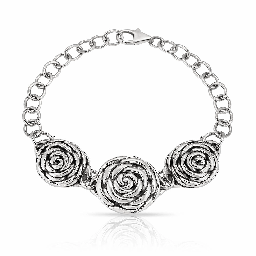 Pulseira com Flores em Eletroformação