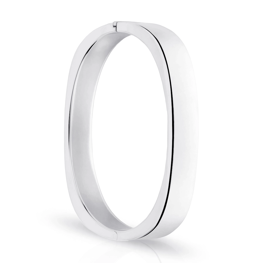 Bracelete Quadrado Espelhado 9mm
