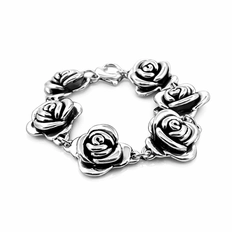 Pulseira com Flores Envelhecidas em Eletroformação