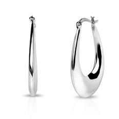 Brinco Argola Oval com Trava