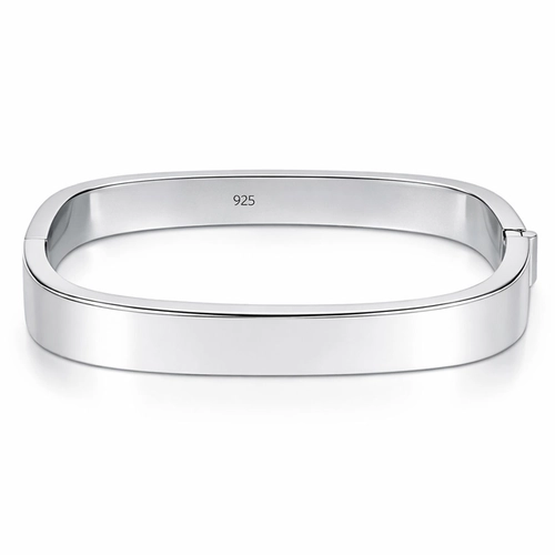 Bracelete Quadrado e Espelhado 9mm