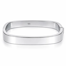 Bracelete Quadrado e Espelhado 9mm