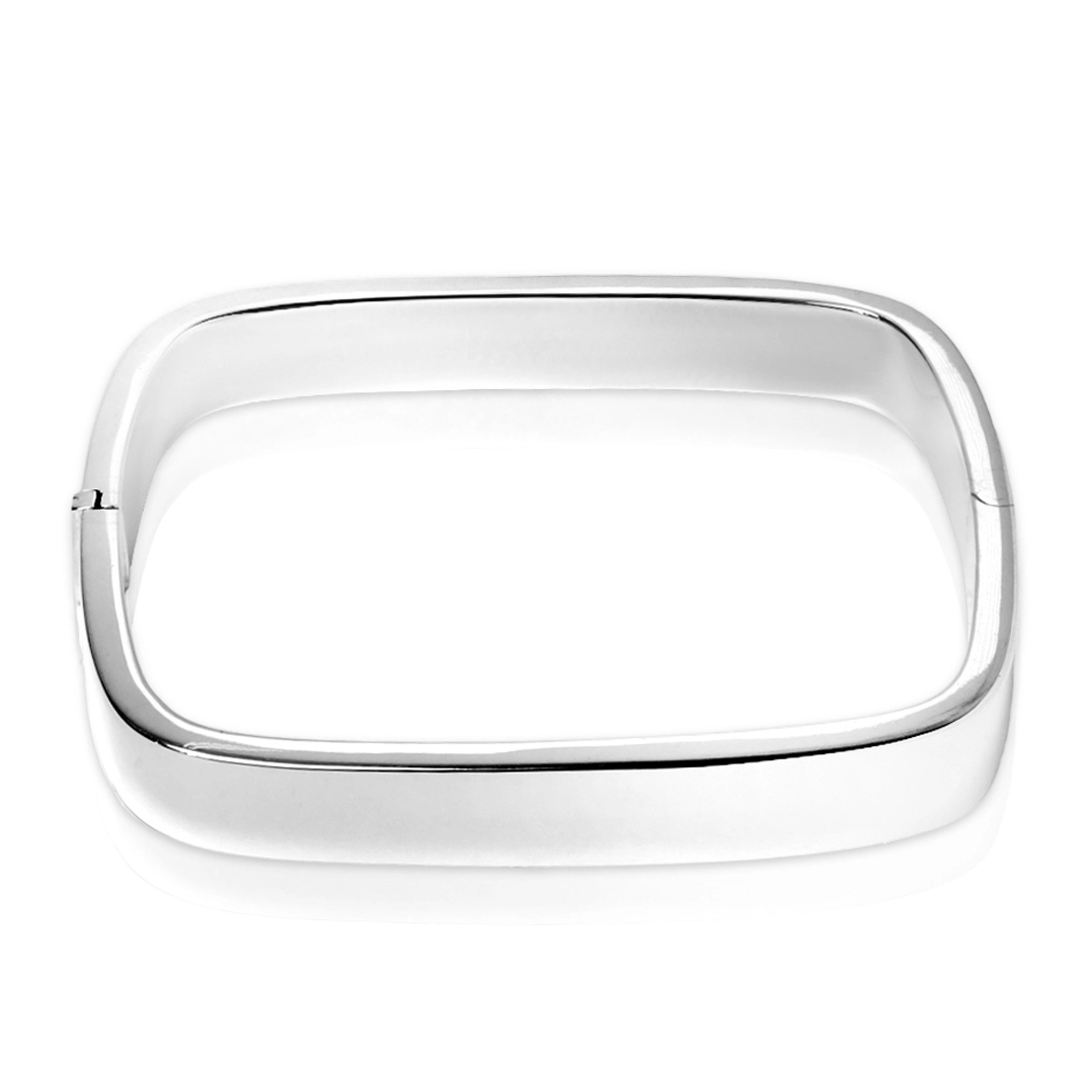 Bracelete Quadrado e Espelhado 9mm