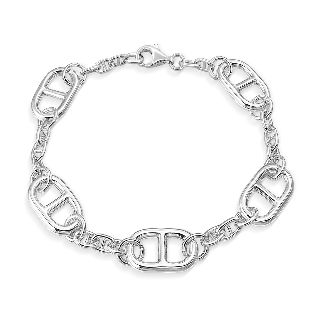 Pulseira de Elos Espelhados