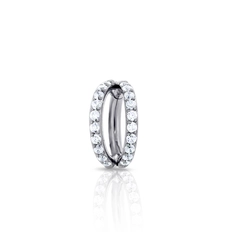 Piercing Argola Dupla com Zircônias