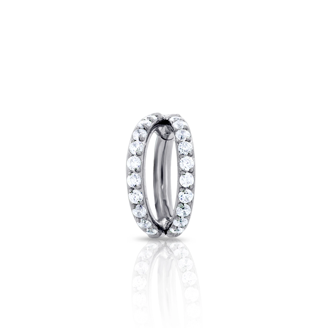 Piercing Argola Dupla com Zircônias