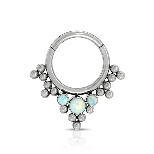 Piercing Argola com Pedras Opala