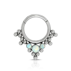 Piercing Argola com Pedras Opala