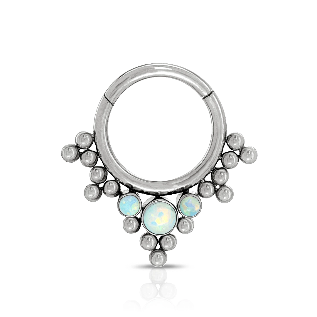 Piercing Argola com Pedras Opala