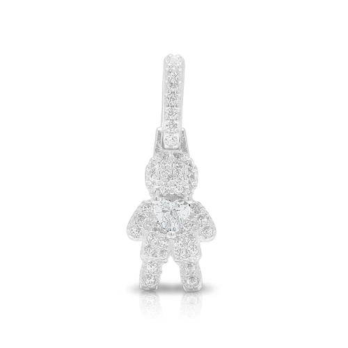 Pingente de Menino Com Zircônias Cristal