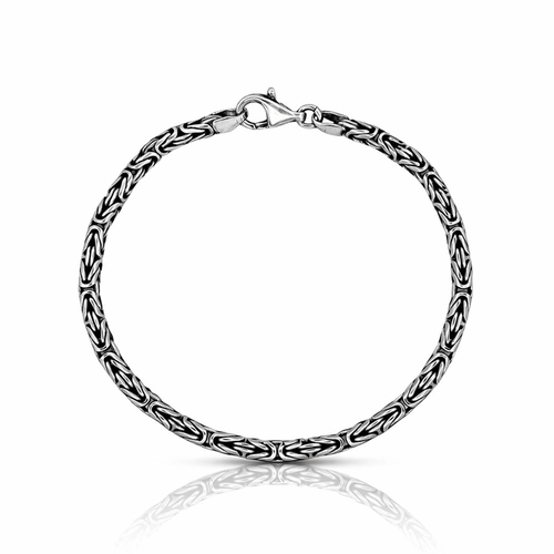 Pulseira com Elos Trabalhados e Acabamento Envelhecido