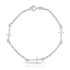 Pulseira com Cruz Espelhada