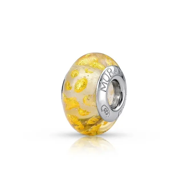Berloque Separador Murano Dourado