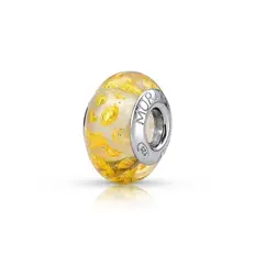 Berloque Separador Murano Dourado
