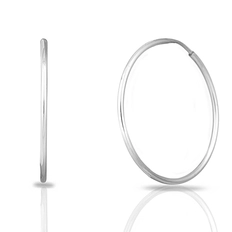 Brinco Argola com Fio Roliço Espelhado P