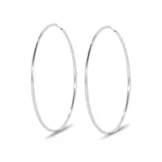 Brinco de Argola Fio Roliço Espelhado