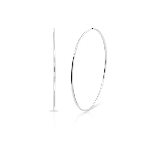 Brinco de Argola Fio Roliço Espelhado G