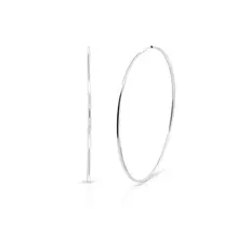 Brinco de Argola Fio Roliço Espelhado G