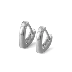 Brinco de Prata Argola Linha Click Espelhado