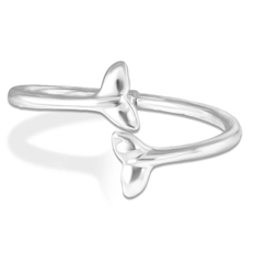 Bracelete Articulado com Cauda de Baleia Espelhada