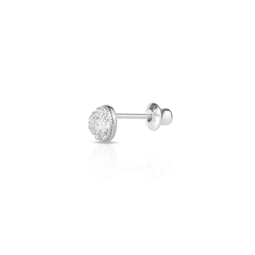 Piercing Brinco Redondo com Zircônias