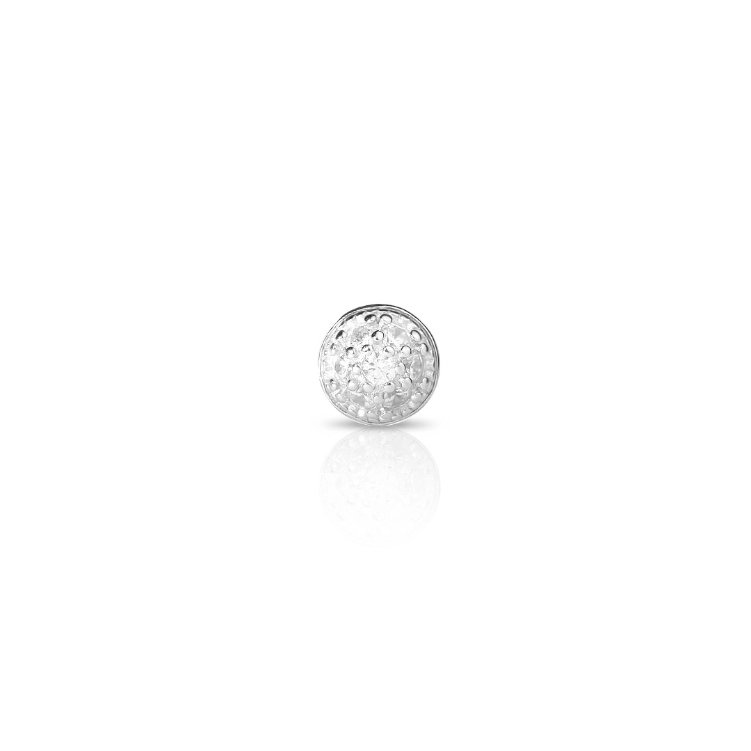 Piercing Brinco Redondo com Zircônias