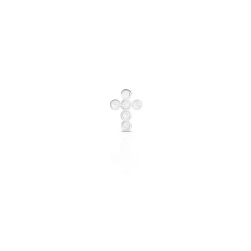 Piercing Brinco Cruz com Zircônias Cristal