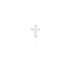 Piercing Brinco Cruz com Zircônias Cristal