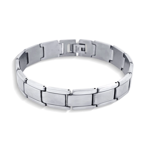 Pulseira com Elos Foscos e Espelhados