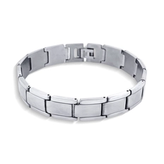 Pulseira com Elos Foscos e Espelhados